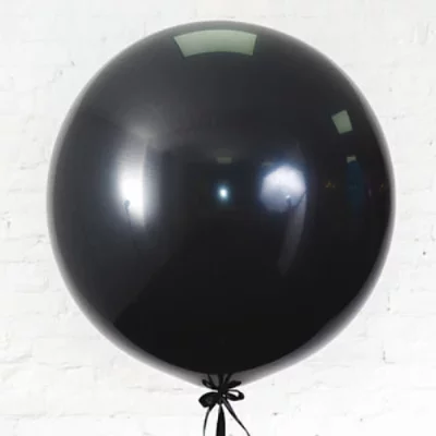Большой шар, черный пастель